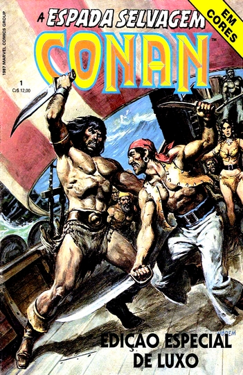 A Espada Selvagem de Conan #1 (1987) (Em Cores)