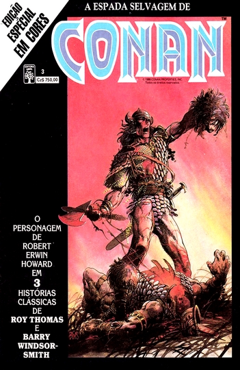 A Espada Selvagem de Conan #3 (1987) (Em Cores)